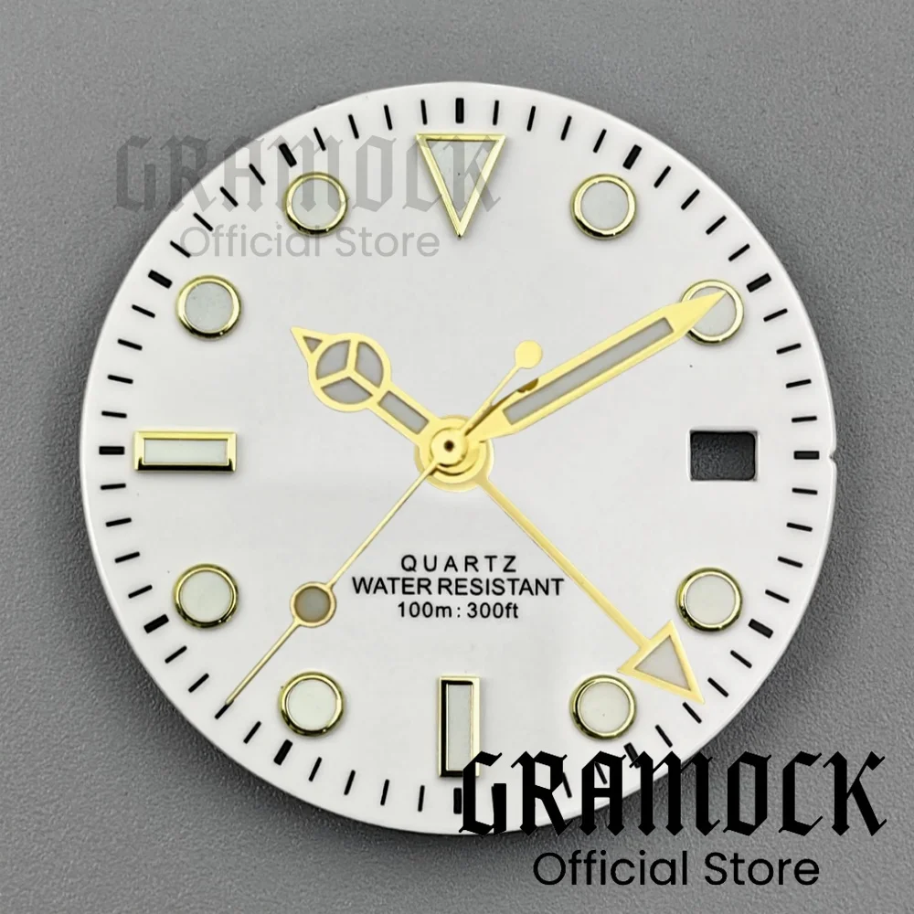 GRAMOCK Men's Vibrant Multi-Color GMT Quartz Watch Dial with Luminous Hands