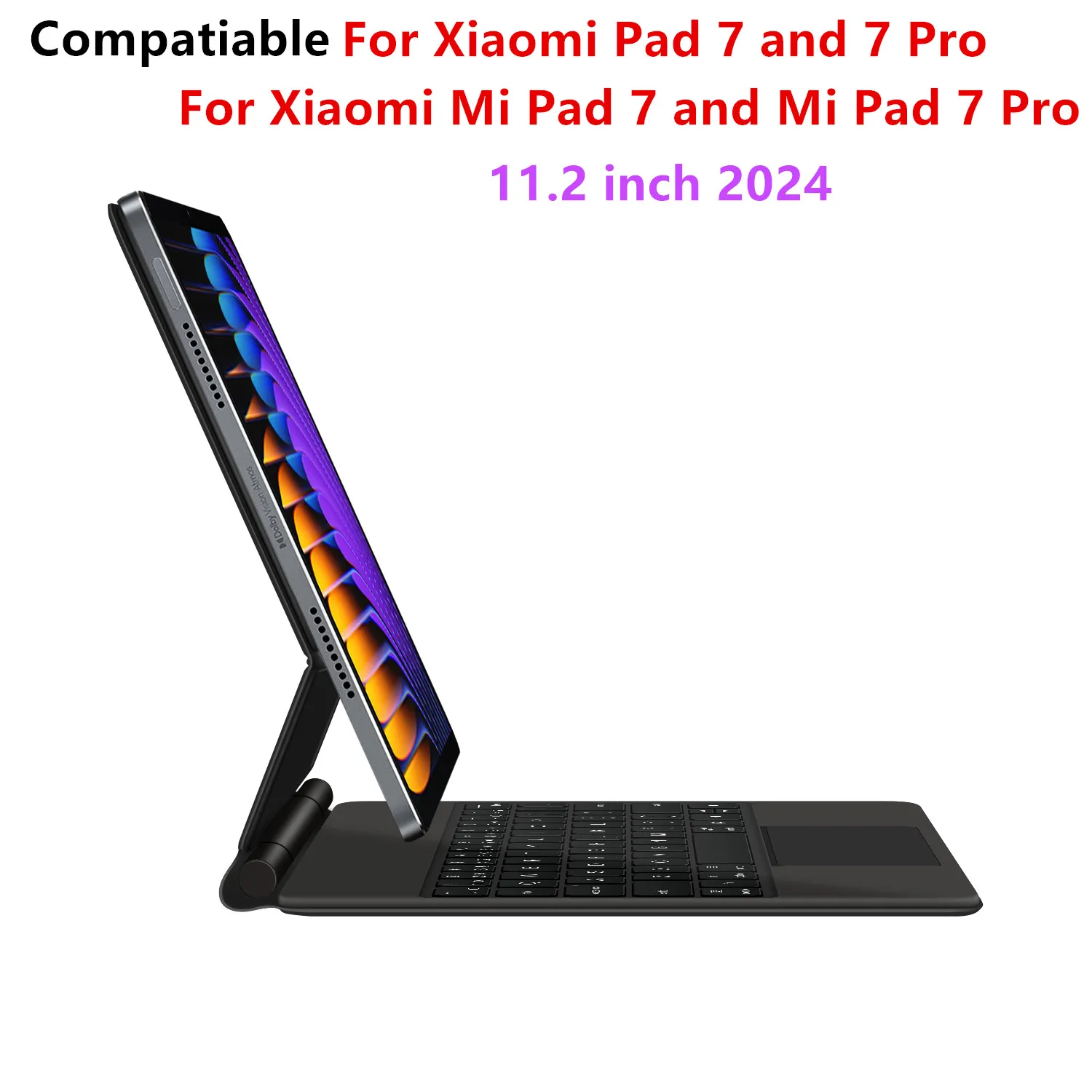Magic Keyboard Folio For Xiaomi Pad 7 2024 Mi Pad 7 Pro 11.2" Tablet Smart Case Portuguese Spanish Korean French keyboard cover 2
