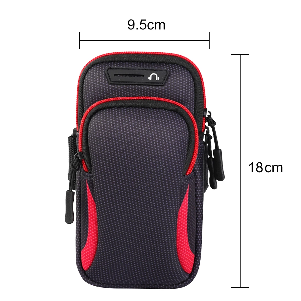 Arm Bag Sports Armband Phone Case Waterproof Cell Phone Running Armband Holder Fitness Cell Phone Bag Fit for Huawei Apple Phone 6