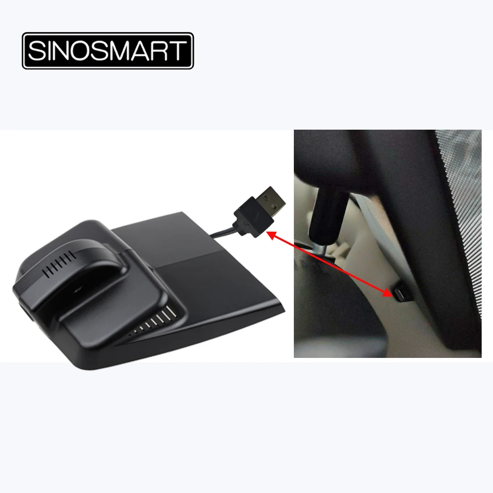 Sony IMX307 1080P Wifi Car DVR Dash Digital Video Recorder for GEELY Atlas General Model 4WD APP Control USB Port SINOSMART