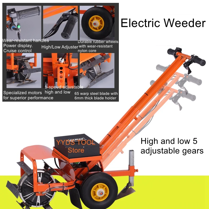 

Electric weeder with furrowing plowing home all-in-one rechargeable small agricultural hoeing micro-tiller