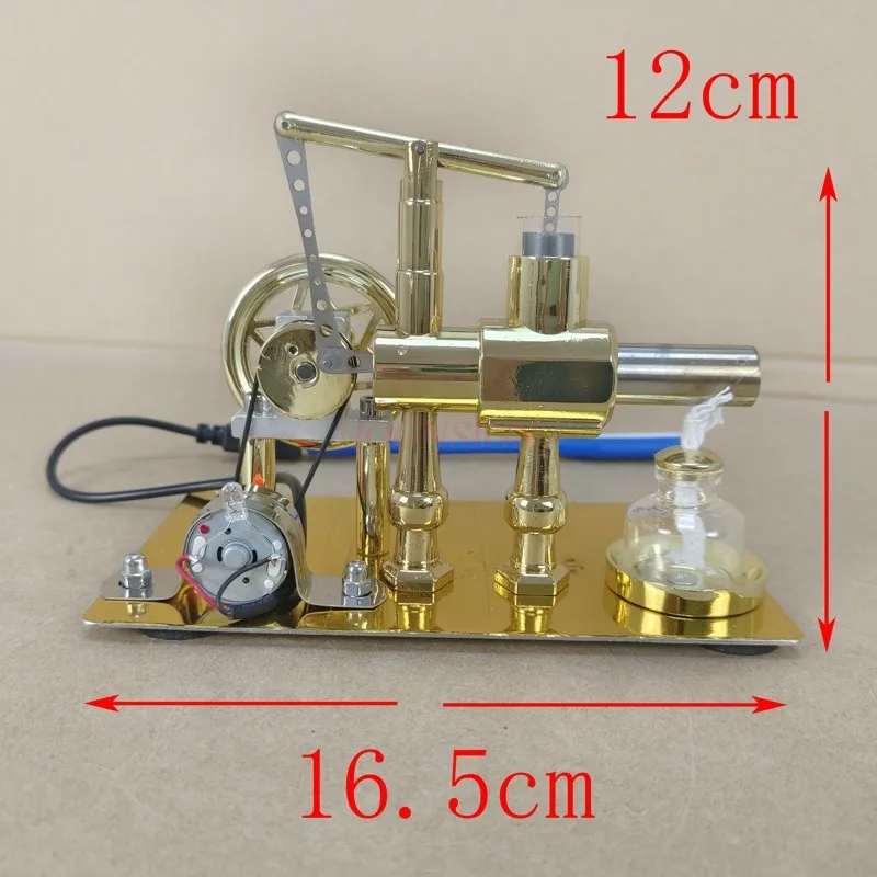 Physics teaching Stirling engine generator steam engine physics experiment science science production invention toy model small educational toy physics experimental equipment
