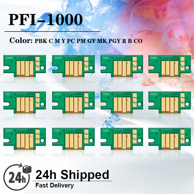 

PFI-1000 однократный чип для картриджа Canon imagePROGRAF PRO-1000 PRO 1000 чипы PFI1000 новая версия