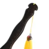 40CM Solid Wood Purple Sandalwood Paddle Horse Whip,Handmade Deluxe Riding Crop whips,Bat Horse Whip， Handle With Tassels 3
