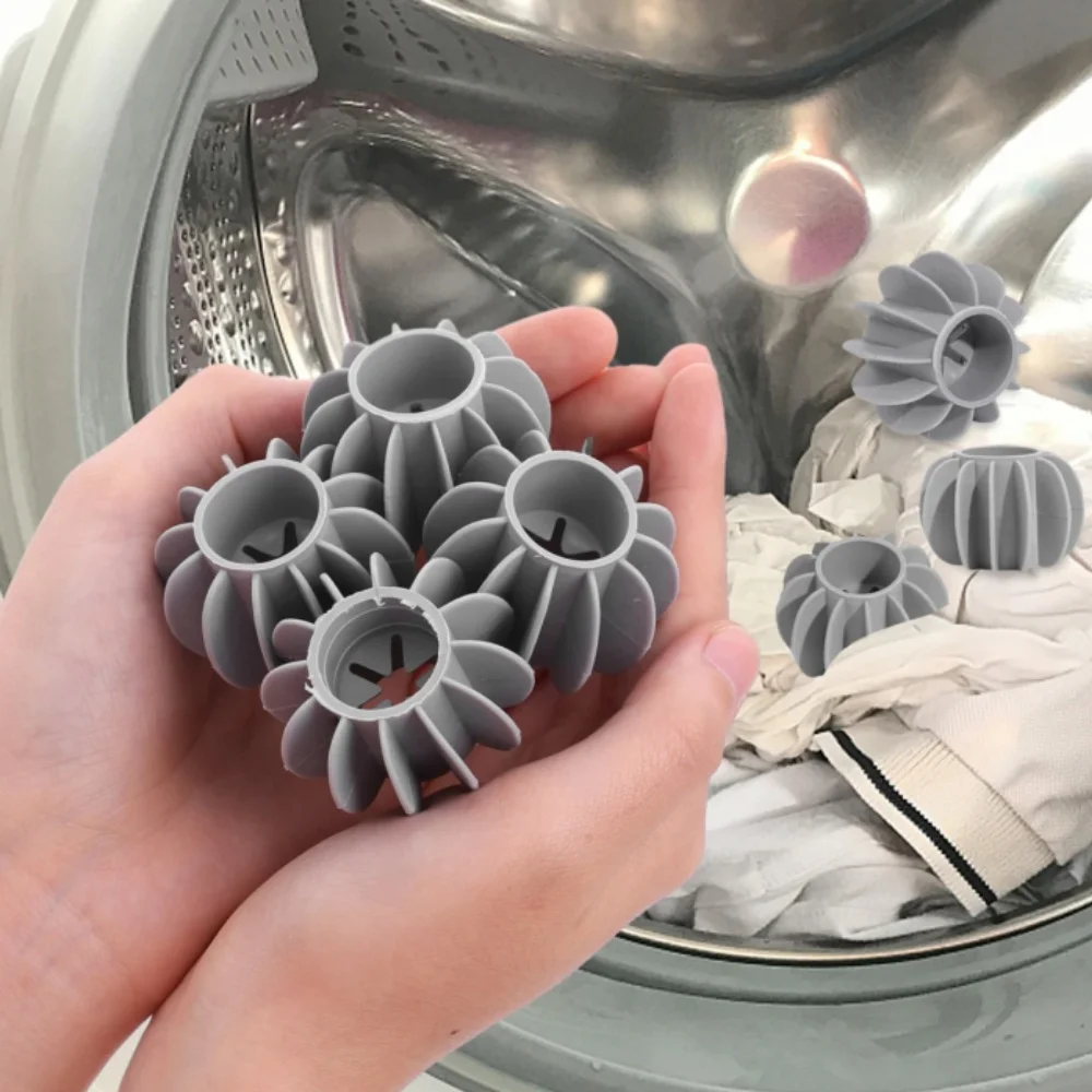 Laundry Ball Laundry Hair Catcher 1/5Pc Silicone Laundry Ball Reusable Anti-tangle Clothes Cleaning Ball Washing Machine Stain Removal Hair Catcher Cleaning Tool