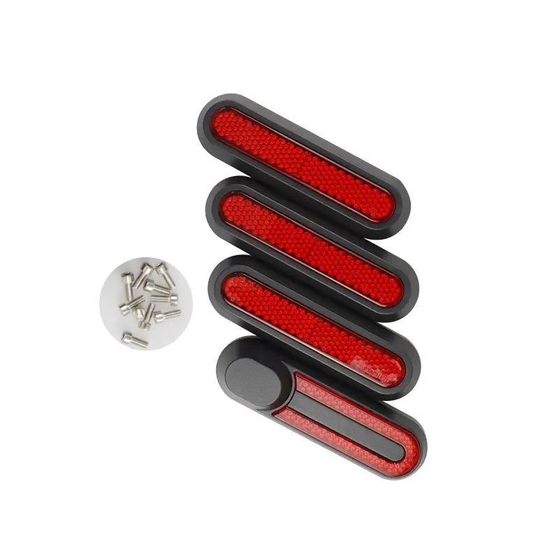 Electric scooter accessories Electric Scooter Side Reflective Strap Stickers Xiaomi Mi Pro 2 1S M365 Front Rear Safety Tube Night Reflector
