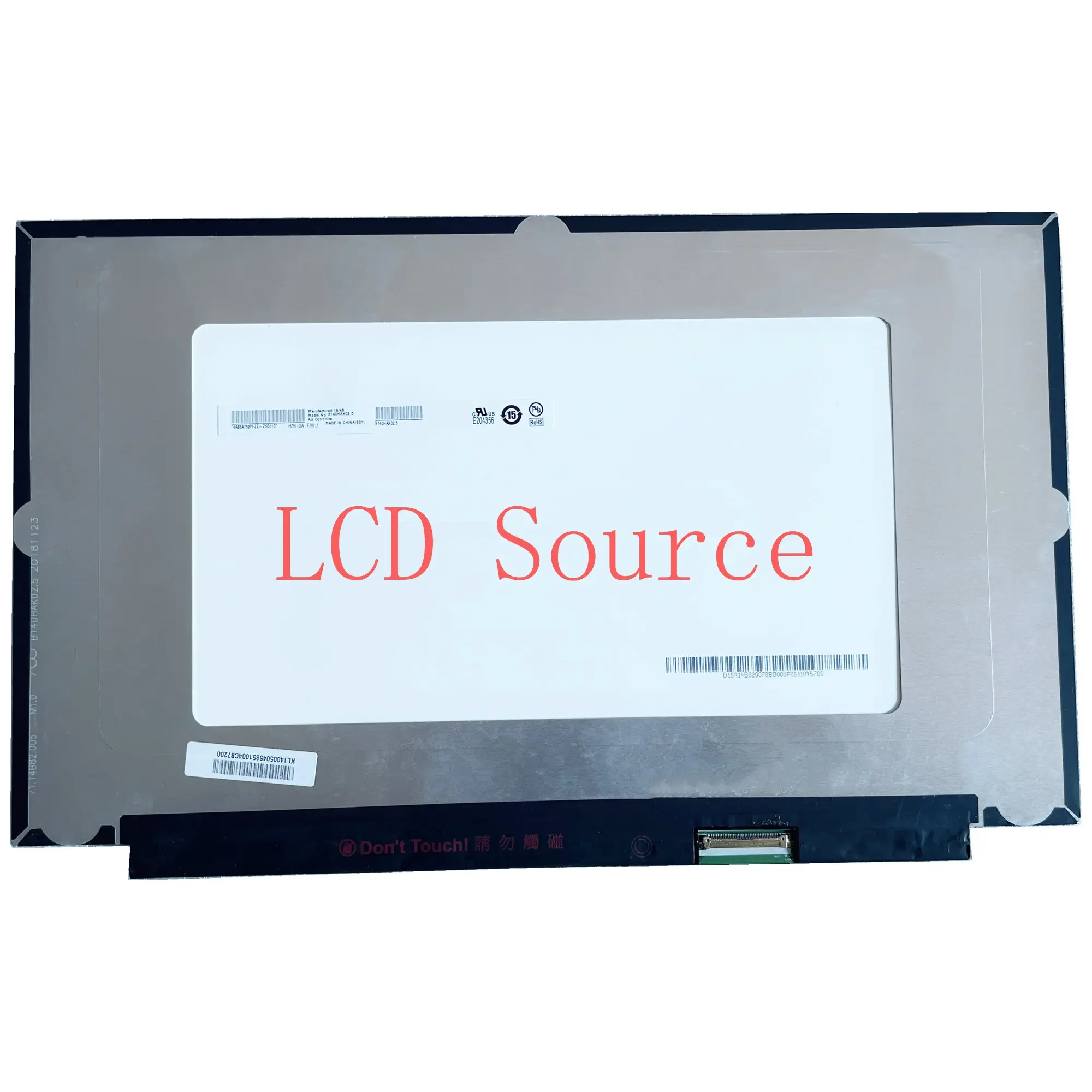 NTSC LED IPS 패널 매트릭스 디스플레이 LCD 터치 스크린, Acer Swift SF514-52 75%, 40 핀 eDP 14.0 노트북용 B140HAK02.5, B140HAK02.0