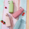 1PCS Baby Silicone Sports Cup Portable Baby Tableware Solid Color Baby Water Bottle Leakproof Baby Sippy Cups Kids Flip Lid Cup 2