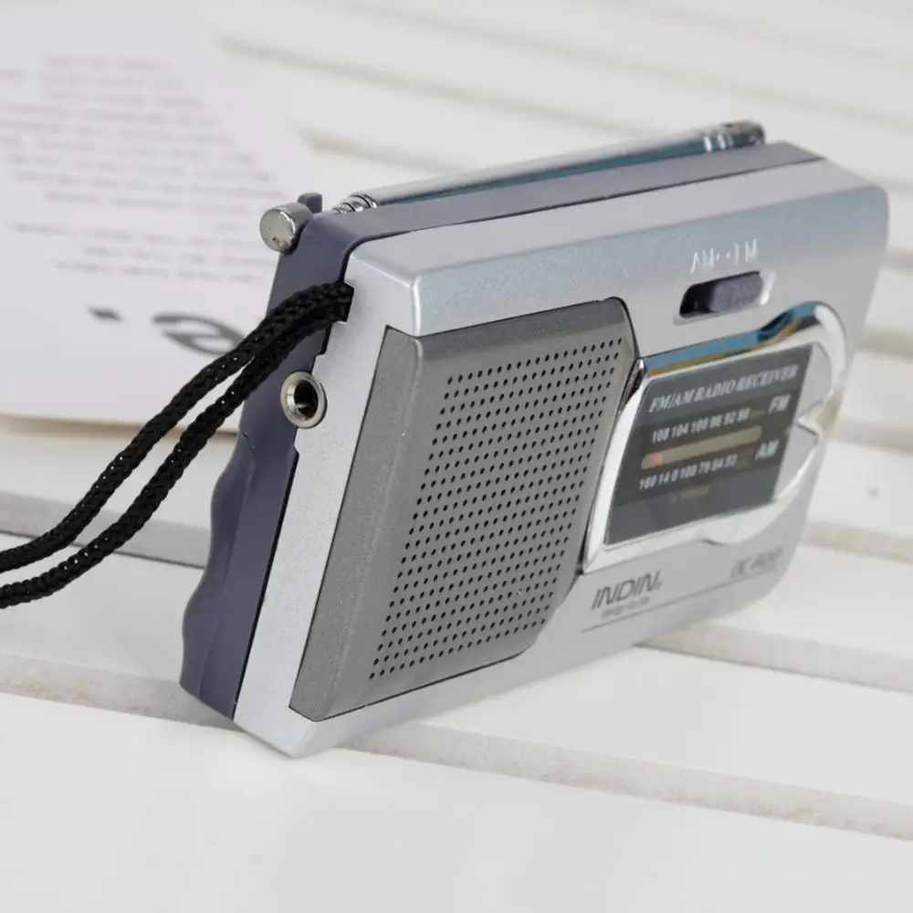 

Portable Radio World Receiver Telescopic Antenna Slim Pocket Mini AM/FM Radio