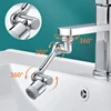 Rotatable Multifunctional Extension Faucet Aerator 1080 Degree Swivel Robotic Arm Water Filter Sink Water Tap Bubbler Sink Fit 2