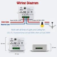 86 Wireless Smart RF 433Mhz 100-220V Wall Panel with Remote Control Mini Relay Receiver Home Led Light Lamp Switch - Image 5