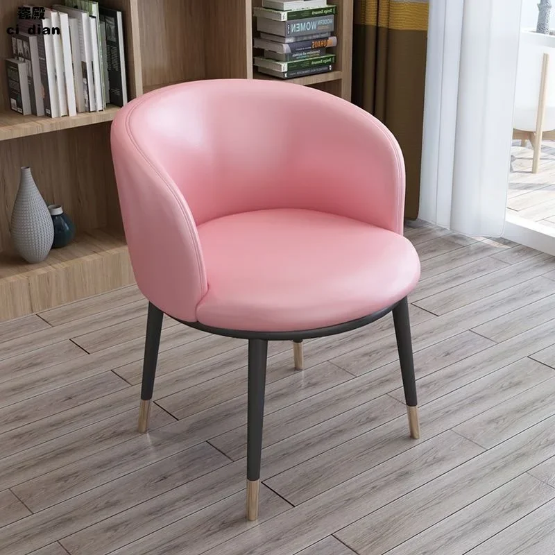 

2023 Year New Aoliviya Official New Nordic Style Chair Modern Minimalist Desk Chair Creative Trending Computer Makeup Stool Back