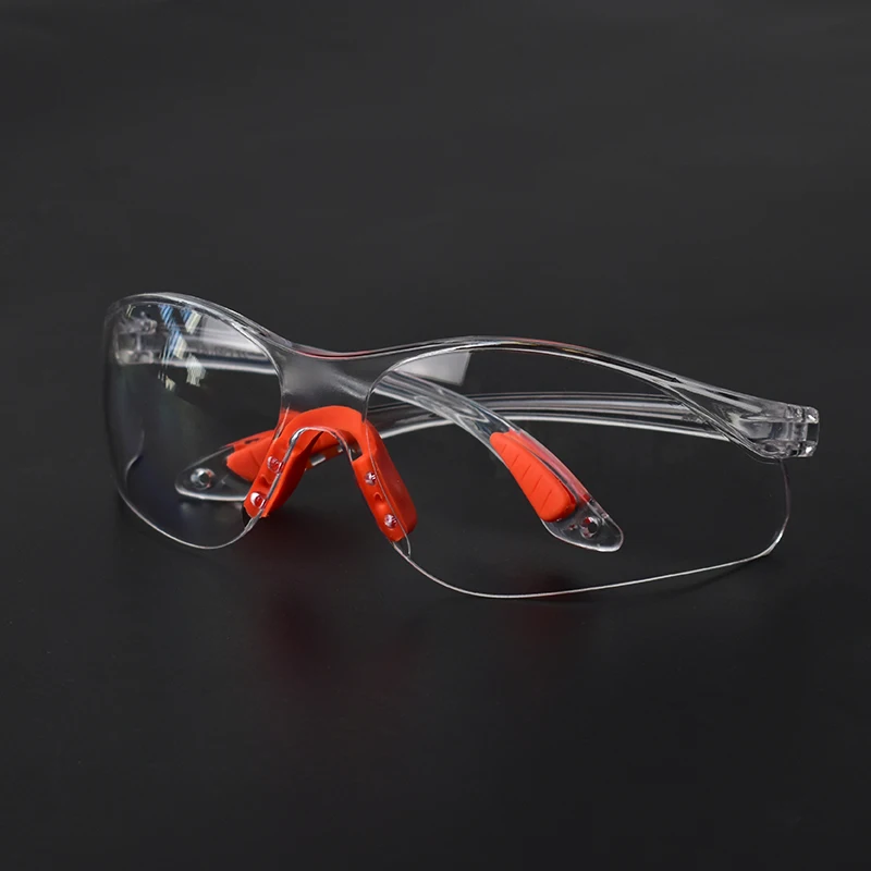 Protective Goggles 12PCS Lab Work Safety Eye Protective Glasses PC Material Anti Impact Wind Dust Proof Goggles Safety Riding Clear Glasses