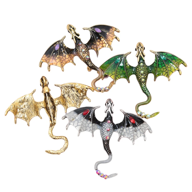 New Fly Dragon Enamel Pin Lapel Pins Brooch Jeans Badges Backpack Jewelry for Clothing Badges Decor Wedding Gift DIY Accessories