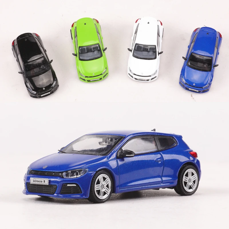 GCD 1:64  Scirocco R White/Black/Green/Blue Alloy Model Car 2