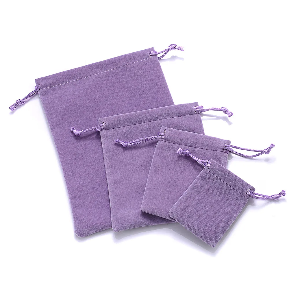 10Pcs Mini Velvet Drawstring Jewelry Pouches Reusable Gift Storage Bags For Rings Bracelets Earrings Small Accessories Packaging