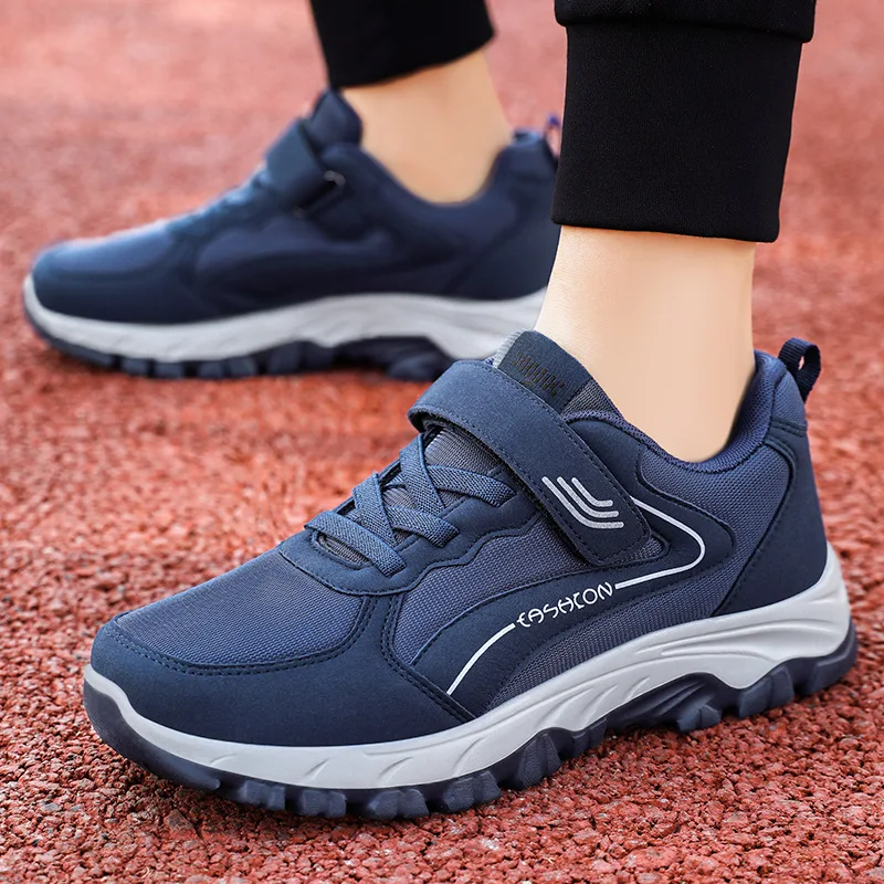 Middle Aged And Elderly Sports Shoes Sneakers For Man And Women 2024 Spring New Casual Couple's Velcro Walking Shoes 2