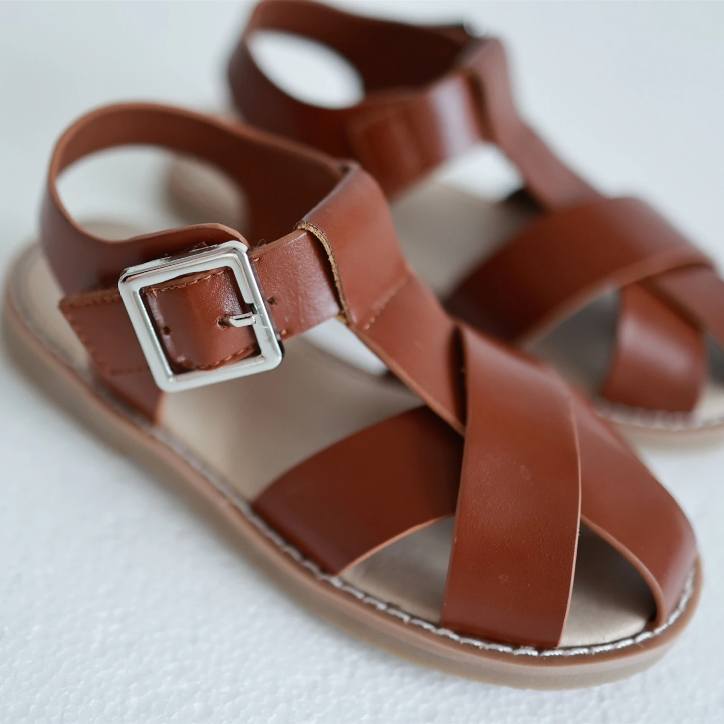 Genuine Leather Baby Boy's Sandals High Quality Cowhide Summer Girls casual Shoes non-slip Children's beach Sandals 4