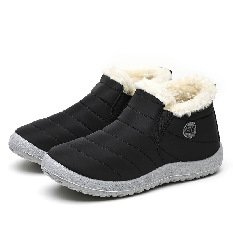 Men's Waterproof Snow Hiking Boots - Winter Outdoor Platform Footwear