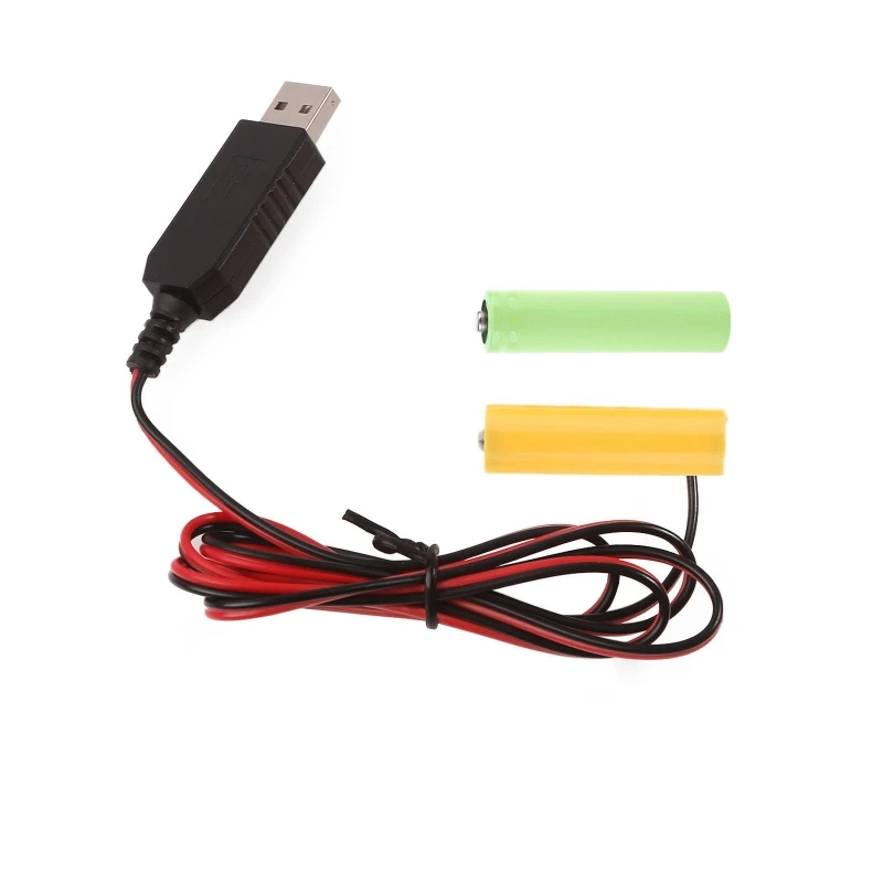 LR03 AAA Dummy Battery Eliminators USB-Stromversorgungskabel Ersetzen Sie 2x1,5V-Batterien. Beseitigen Sie das Kabel für LED-Licht  44