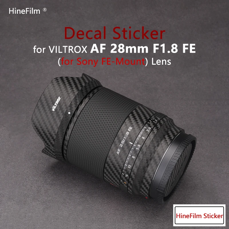 Viltrox Af28F1.8 Per Sony Fe Mount Lens Wrap Sticker Premium Decal Skin Per Viltrox Af 28Mm F/1.8 Fe Pellicola Protettiva Per Lenti