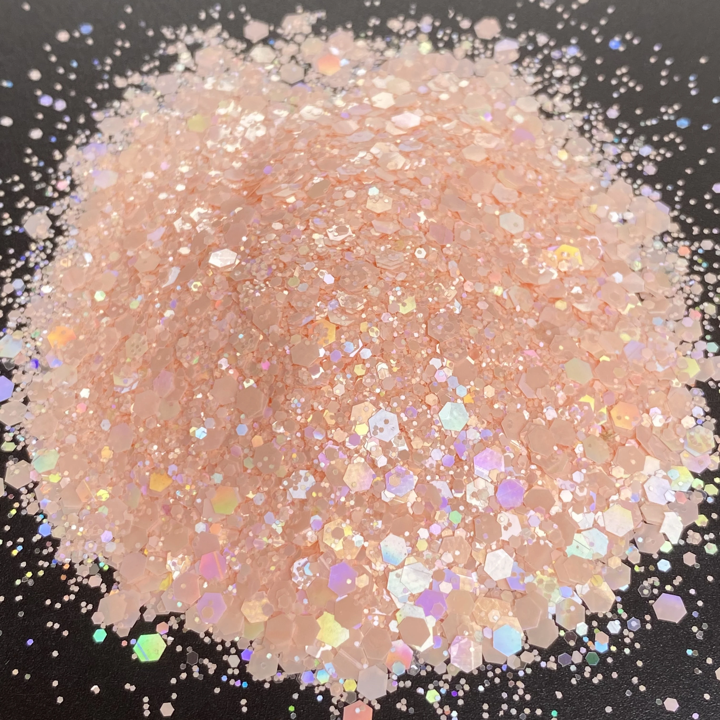 2oz (57g) Shaker Packing Holographic Macaron Chunky Glitter Sequins Bulk for Tumblers Craft Nails nail glitter nail decoration nail decorations