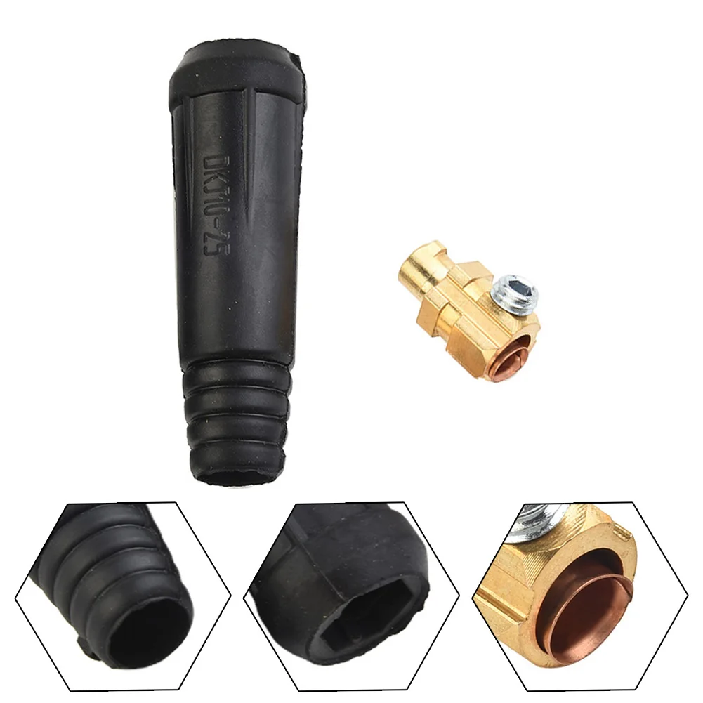 TIG Welding Cable Panel Connector-Plug DKJ10-25 200Amp Euro Style Quick Fitting TIG For Welding Plasma Cutting Machine Cleaning