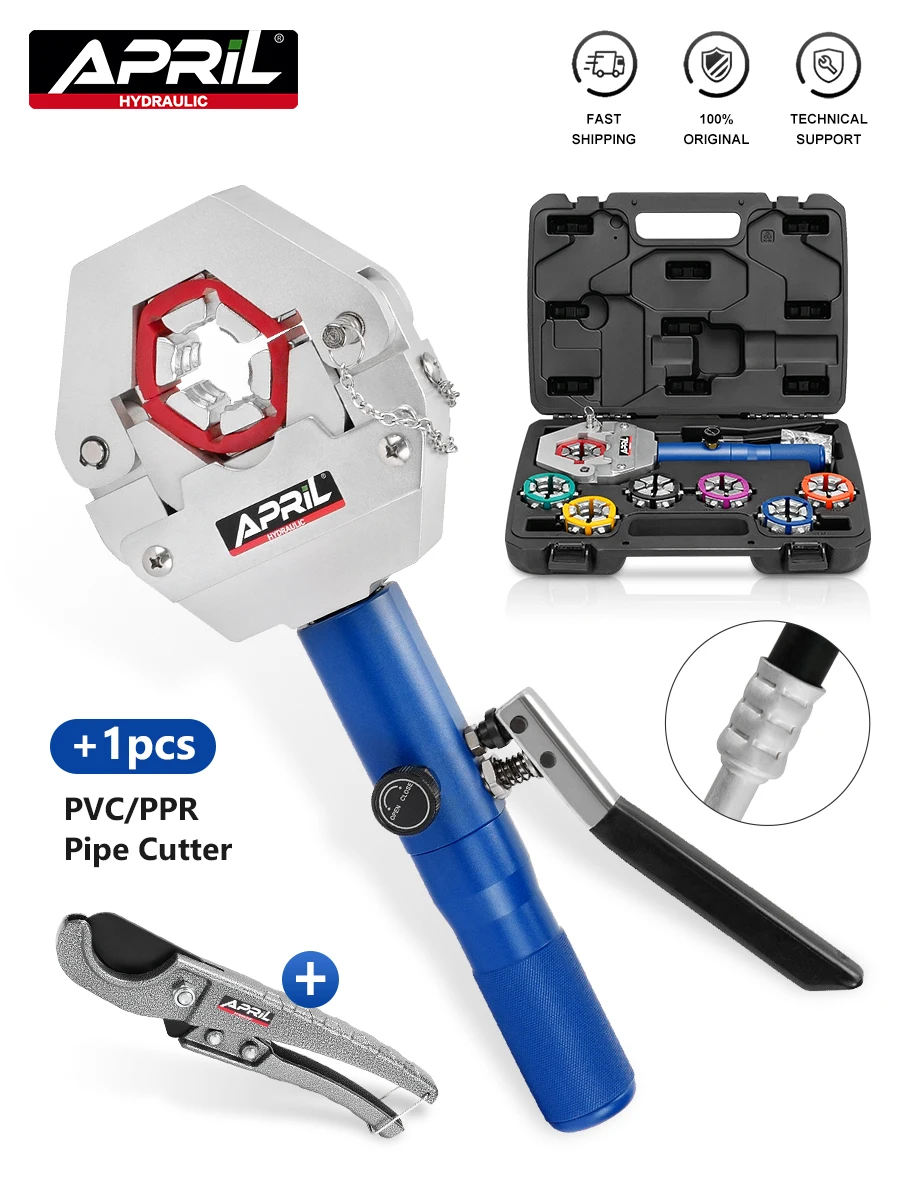 Integral Type YL-71500 Hydraulic Press A/C Hose Crimper Kit Automotive Air Conditioning Repaire Tools Hose Crimping Tool howh air conditioning fluoride hose add fluoride tube transparent tool parts air conditioning fluorine refrigerant