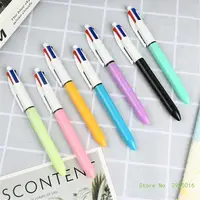 1Piece/5Piece Retractable Multicolored Ballpoint Pen 4-Colors-in-1 Ballpoint Pen for Kid Student Class Reward Christmas Gift 1