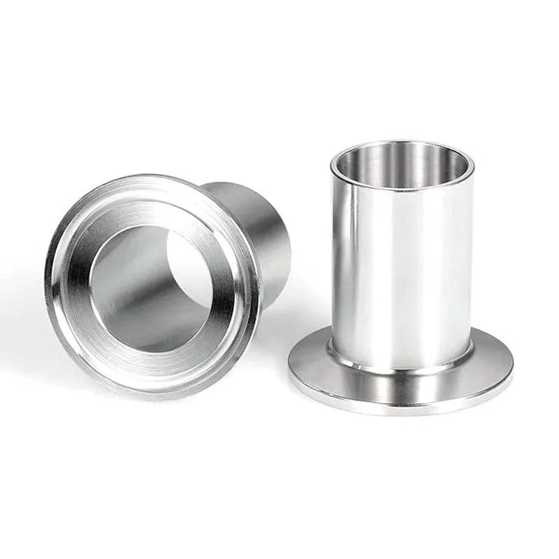 19mm 25mm 38mm 51mm 63mm 76mm 102mm 위생용 SS304 스테인리스 스틸 트라이 클램프 롱 용접 페룰 용접 파이프, 높이 50mm-60mm