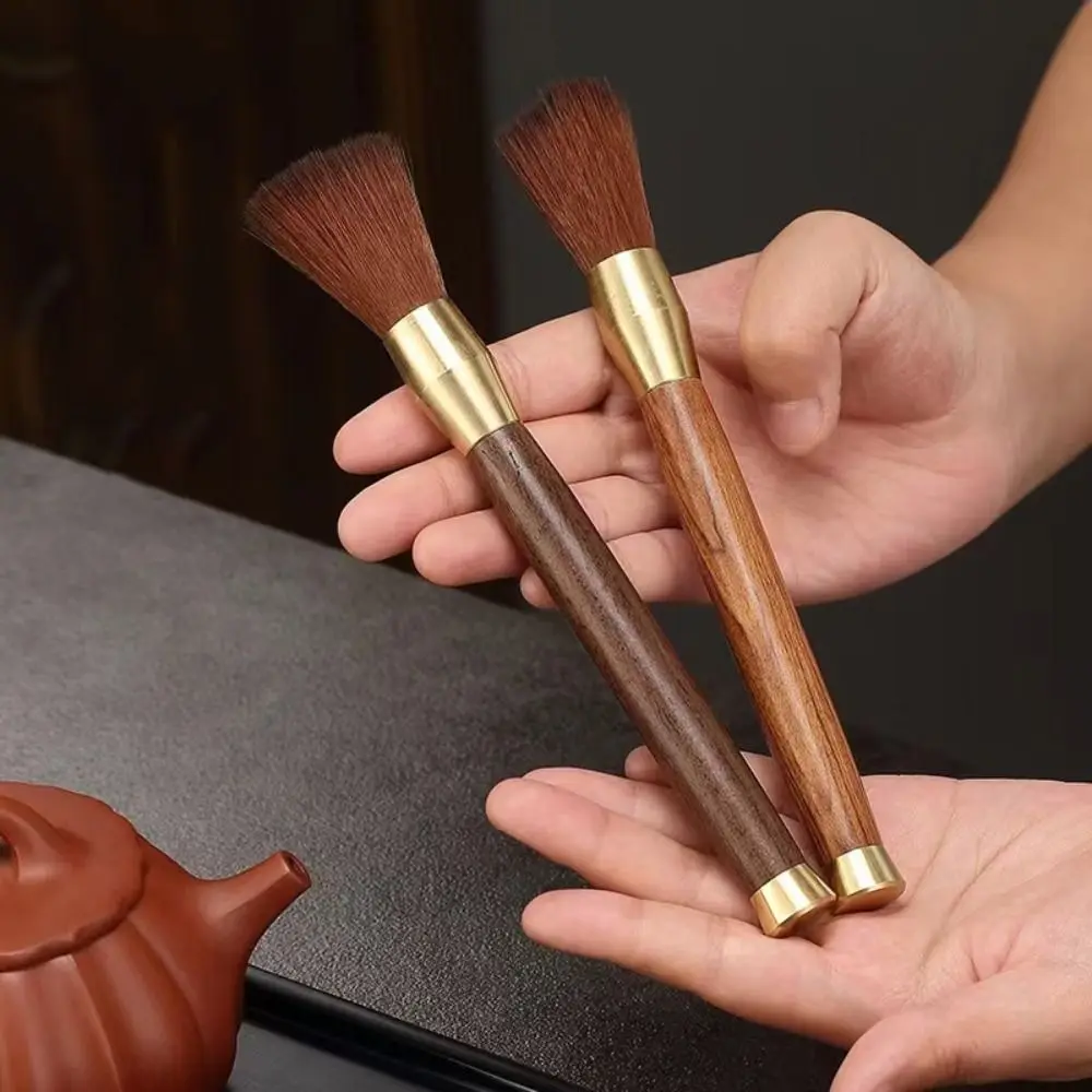 Description Picture 4 of itemWooden Handle Coffee Grinder Brush Coffee Grinder Cleaning Brush With Soft Bristle No Bristles Removal Keyboards Teapot Brush