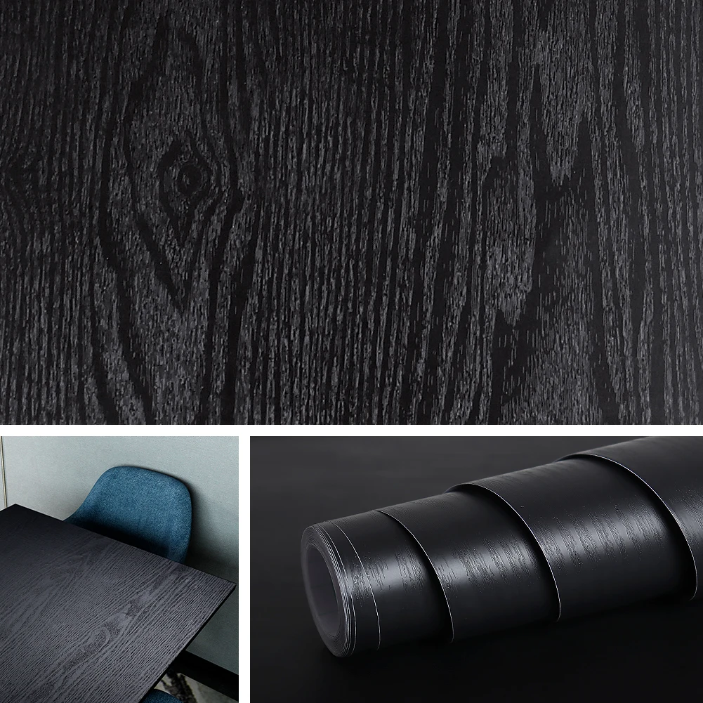 Waterproof Self-Adhesive Vinyl Wood Wallpaper for Home and Bedroom Decoration