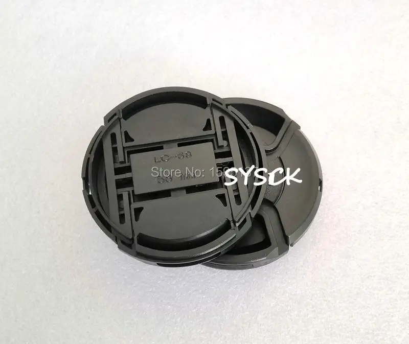 30-100 pcs/ 49 52 55 58 62 67 72 77 82 mm center pinch Snap-on cap cover for canon Lens cap