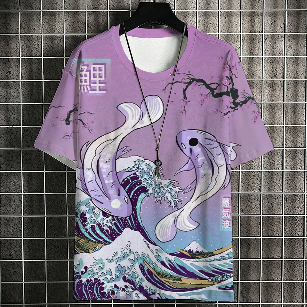 Men's 3D Print O-Neck Short Sleeve T Shirt Oversized Tees