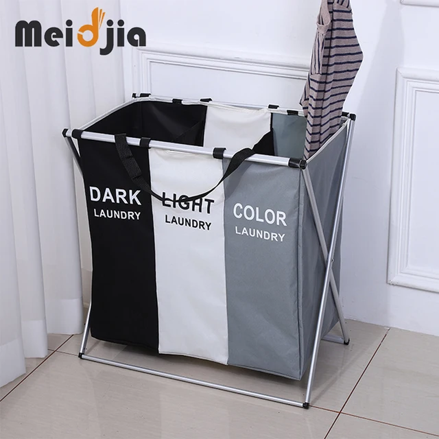 Meidjia 3 Ujj Mosoda Kosár Oxford Kendő Összecsukható Piszkos Ruhák Tároló Szervező Akadályok Otthoni Sundries Kosarak