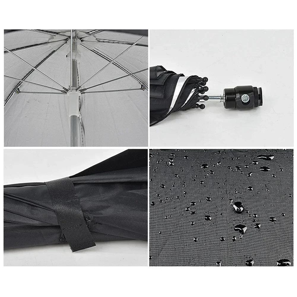 Durable Camera Umbrella Compatible With All Cameras Rain And Sun Protection Adjustable Angle Easy To Carry 19 7 Inches Wide
