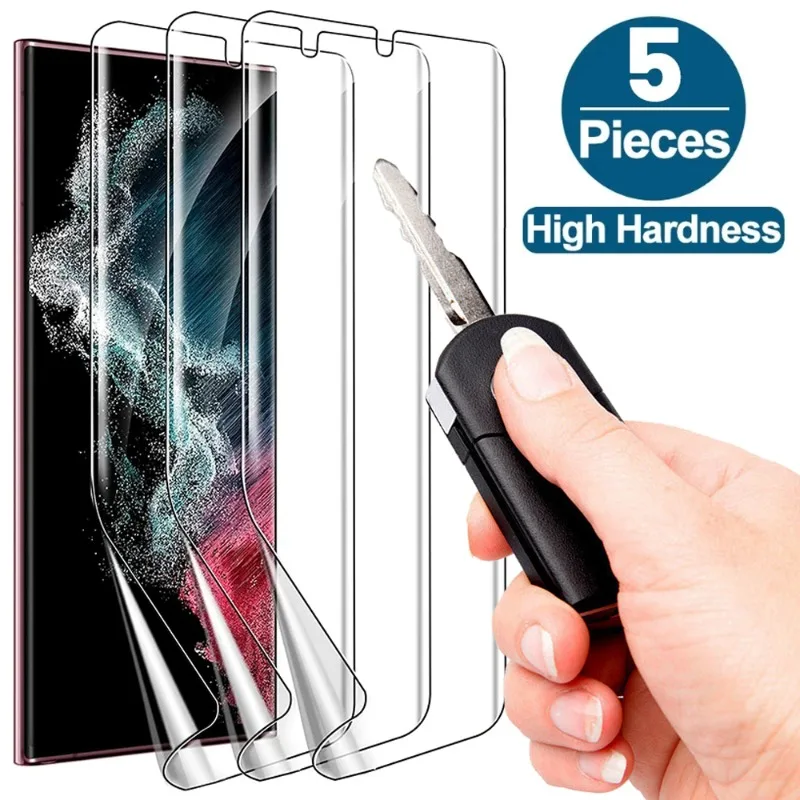Sblocca La Protezione Dello Schermo Per Samsung Galaxy S23 Fe S22 Plus Ultra S23Fe Pellicola Idrogel Per Note9 S23Ultra S23 + S22Ultra Non Vetro