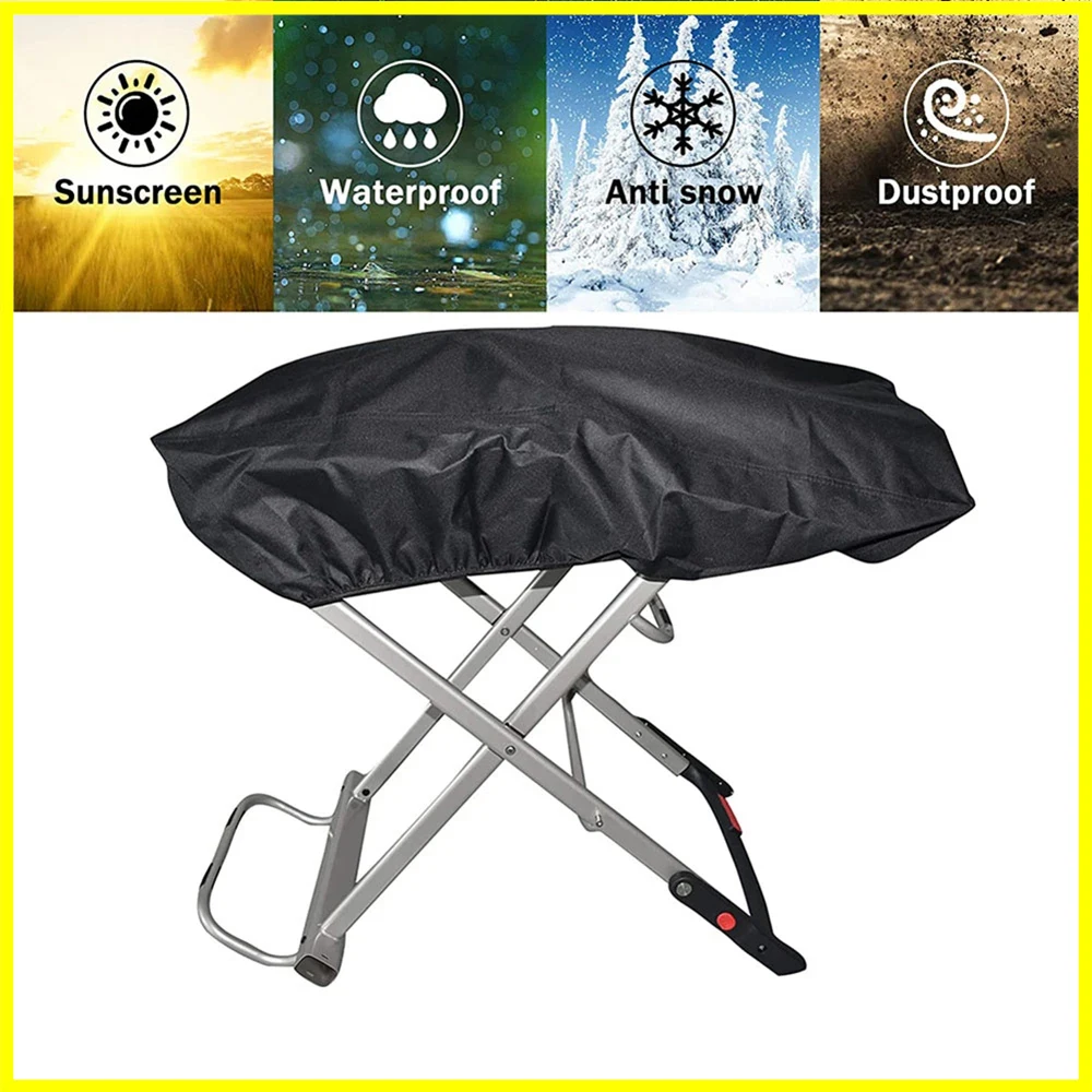 Gas Grill Cover For Weber 9010001 Traveler Portable Gas Grill 210D Heavy Duty Waterproof BBQ Cover Cooking Garden 101*49*25cm