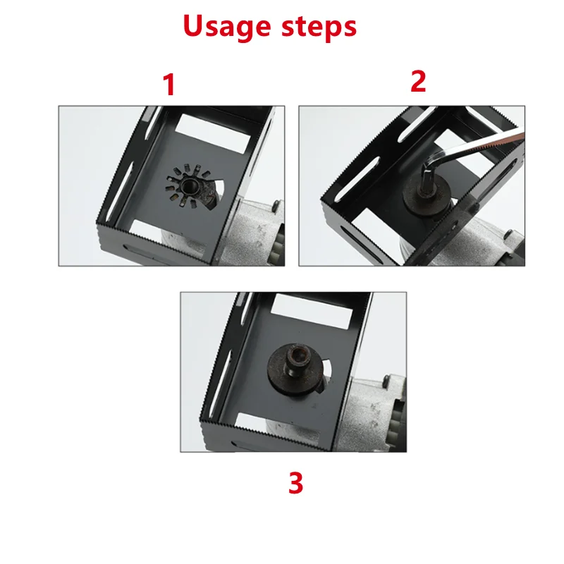 1PCS Slotting 도구 유니버설 보물 목공 사각 구멍 톱 블레이드 스윙 톱 블레이드 사각 슬롯 커터