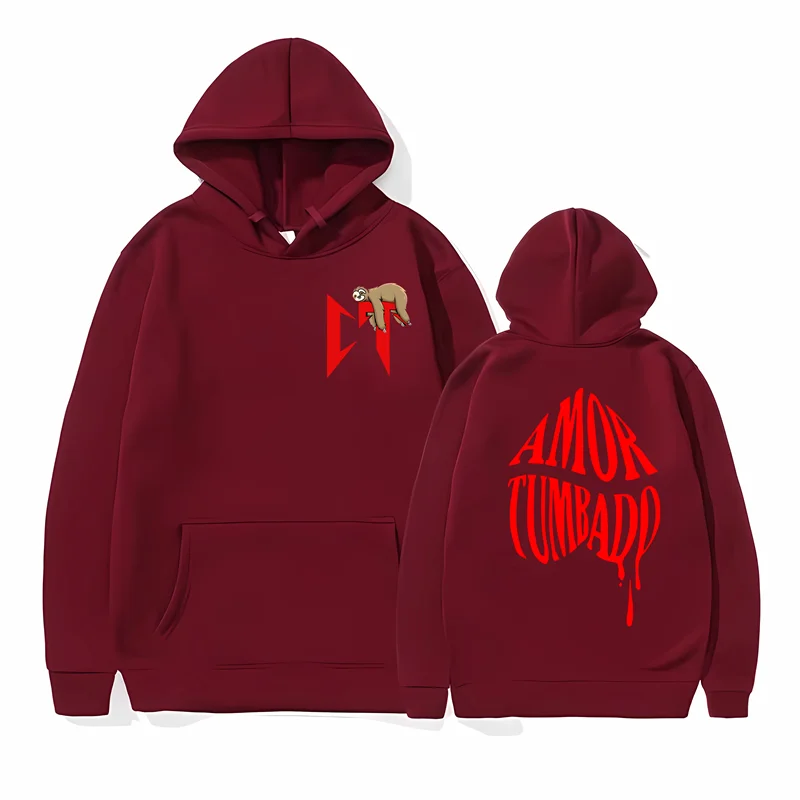 2024 Hottest CT Sloth Printed Corridos Tumbados Hoodies Men Women  Natanael Cano Clothing Hoodies New Design Street Style Hoodie