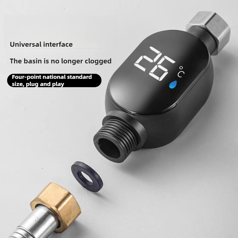 1/2/3 Pcs Water Temperature Gauge for Showerheads Shower Controller New Kid's Shower Faucet Temperature with LED Visual Display