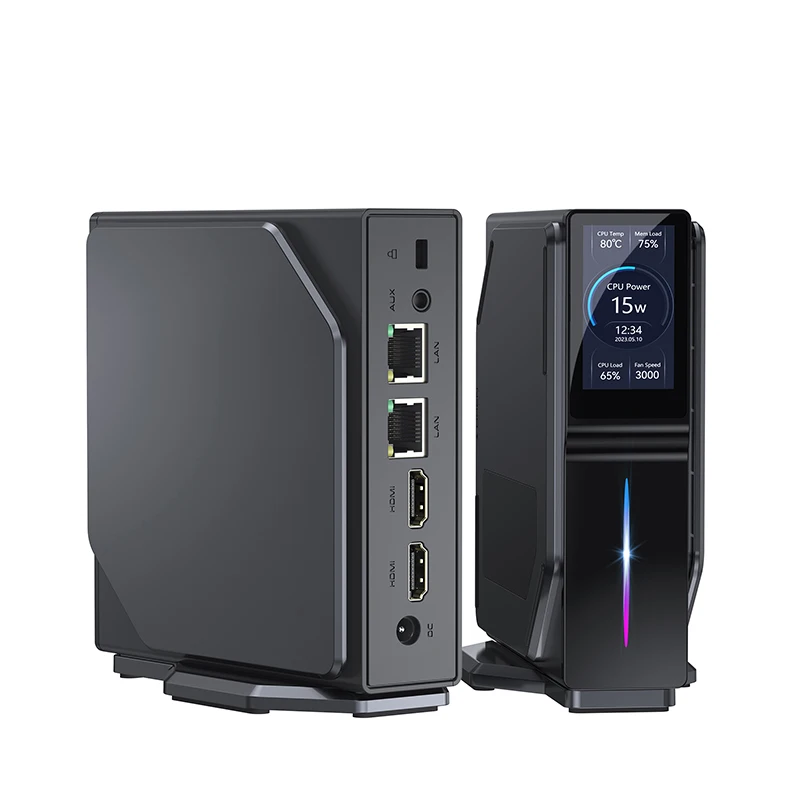 S1 Mini PC Desktop Gaming Windows 11 Intel 12th Alder Lake N100 WiFi 5 Dual LAN Support M.2 SATA Dual Sreens mini Computer