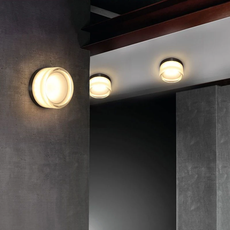 Modern LED Wall Lamp Amber Jelly Wall Sconces Bedside Room Decor Light Living Room Hotel Aisle Smoke Grey Lighting Fixture led wall lamp,wall sconces light,wall lamp