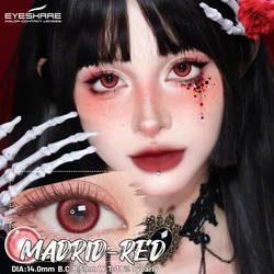 Vibrant Anime Fantasy Contact Lenses for Cosplay and Halloween (MADRID - RED)