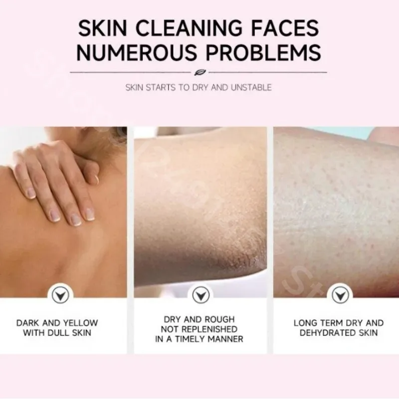 Sakura Lasting Fragrance Whitening Body Wash Shower Gel for Dark Skin Care Exfoliating Deep Clean Dirt Oil Control Moisturizing