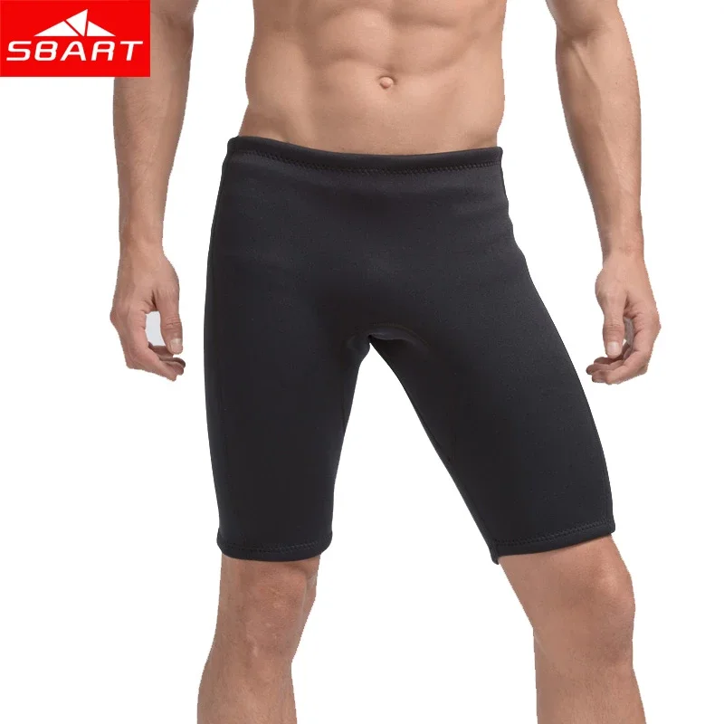 

SBART Men's 3MM Neoprene Wetsuits Pant Swimming Surfing Diving Swimsuits Short Rashguard Pants Sunscreen Bathing Suits Trunks