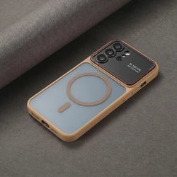 Luxury Magnetic Phone Case with Magsafe Matte Finish and Camera Protector Cover - Galaxy S26 Ultra (DesertGold)