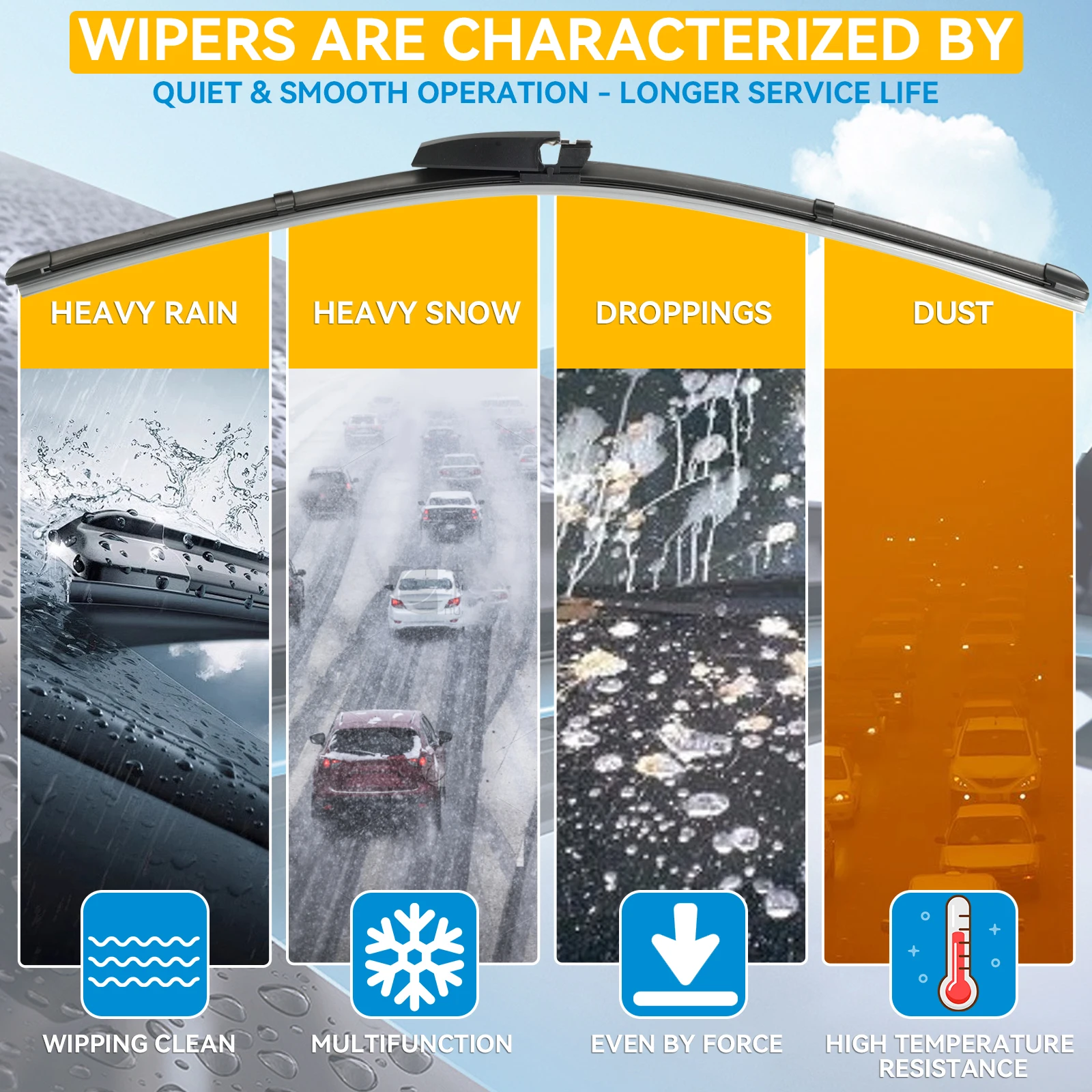 BOSCH Spazzole Tergicristallo MERCEDES-BENZ CLK Di Qualità - Foto 12
