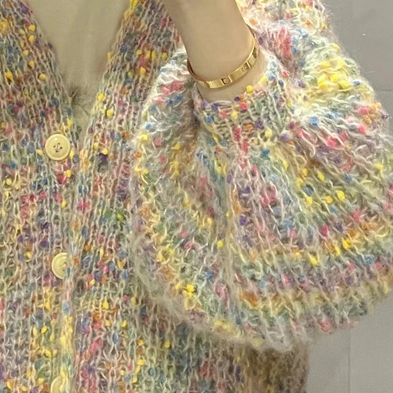 Price 500 Grams Of Starry Bean Mohair Color Point Mohair Medium Thick Wool Hand-Knit Hat Scarf Sweater Line