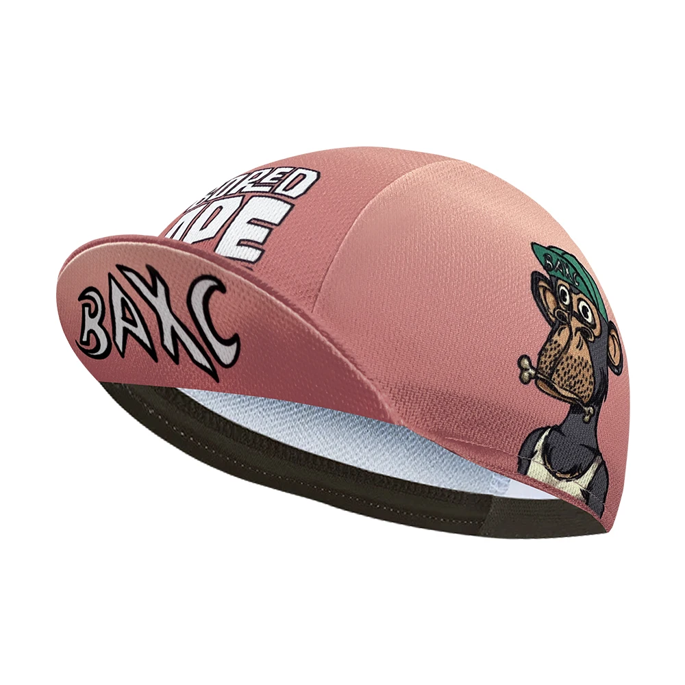 Pink Vintage Cycling Cap Black Series Most Popular Polyester Cycling Cap Sport Quick Drying Men & Women Wear Absorbs